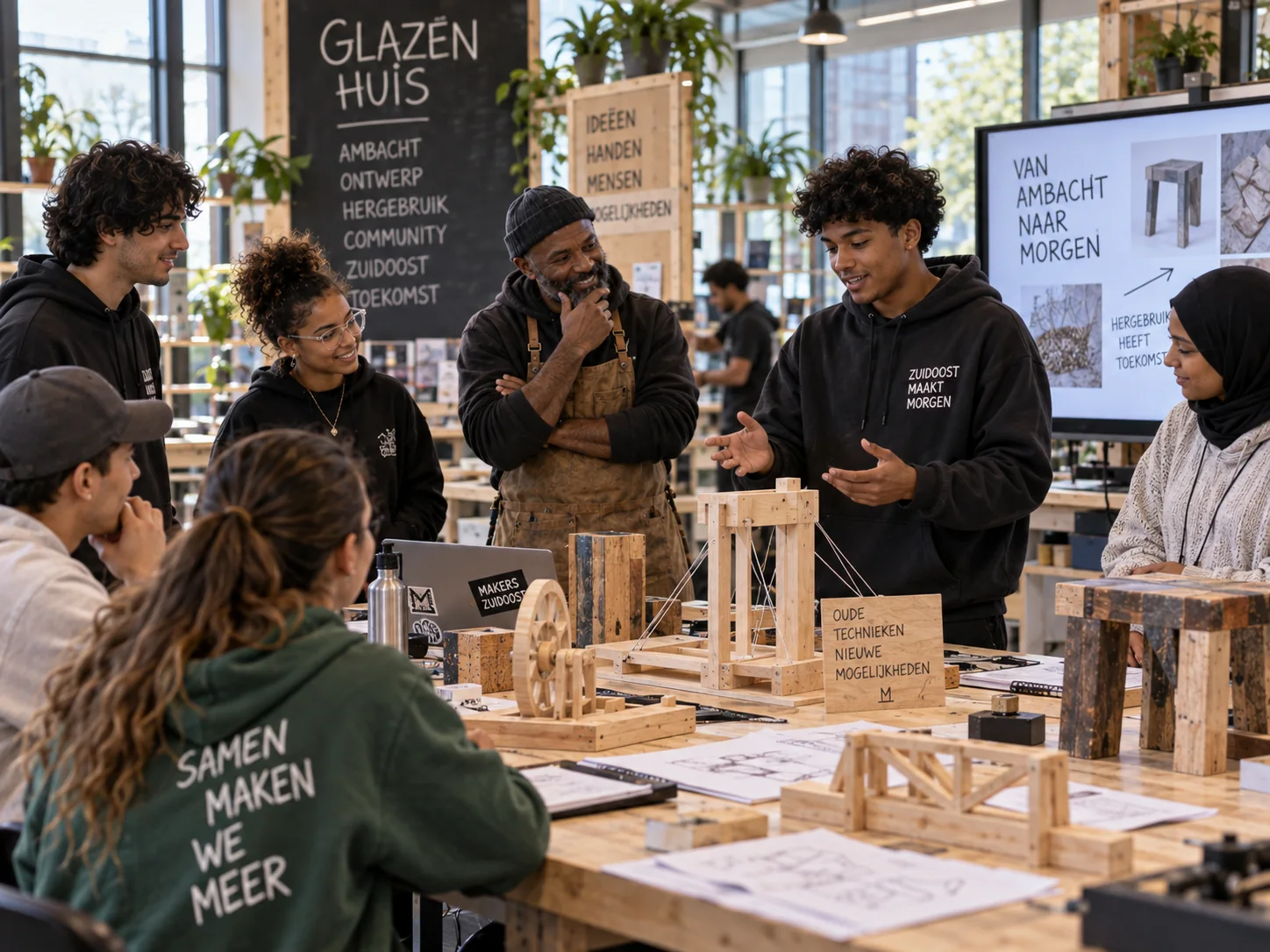 glazen huis maquette workshop